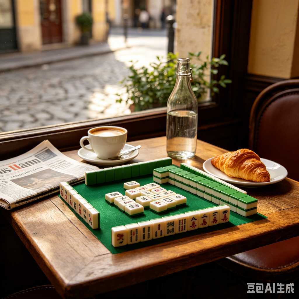 hand painted mahjong tiles